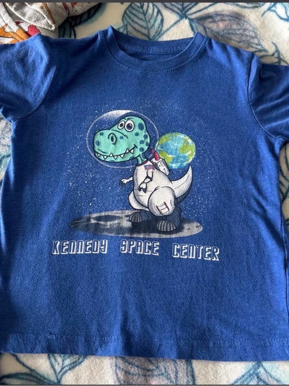 The Children's Place Blue Dino Space Graphic Tee